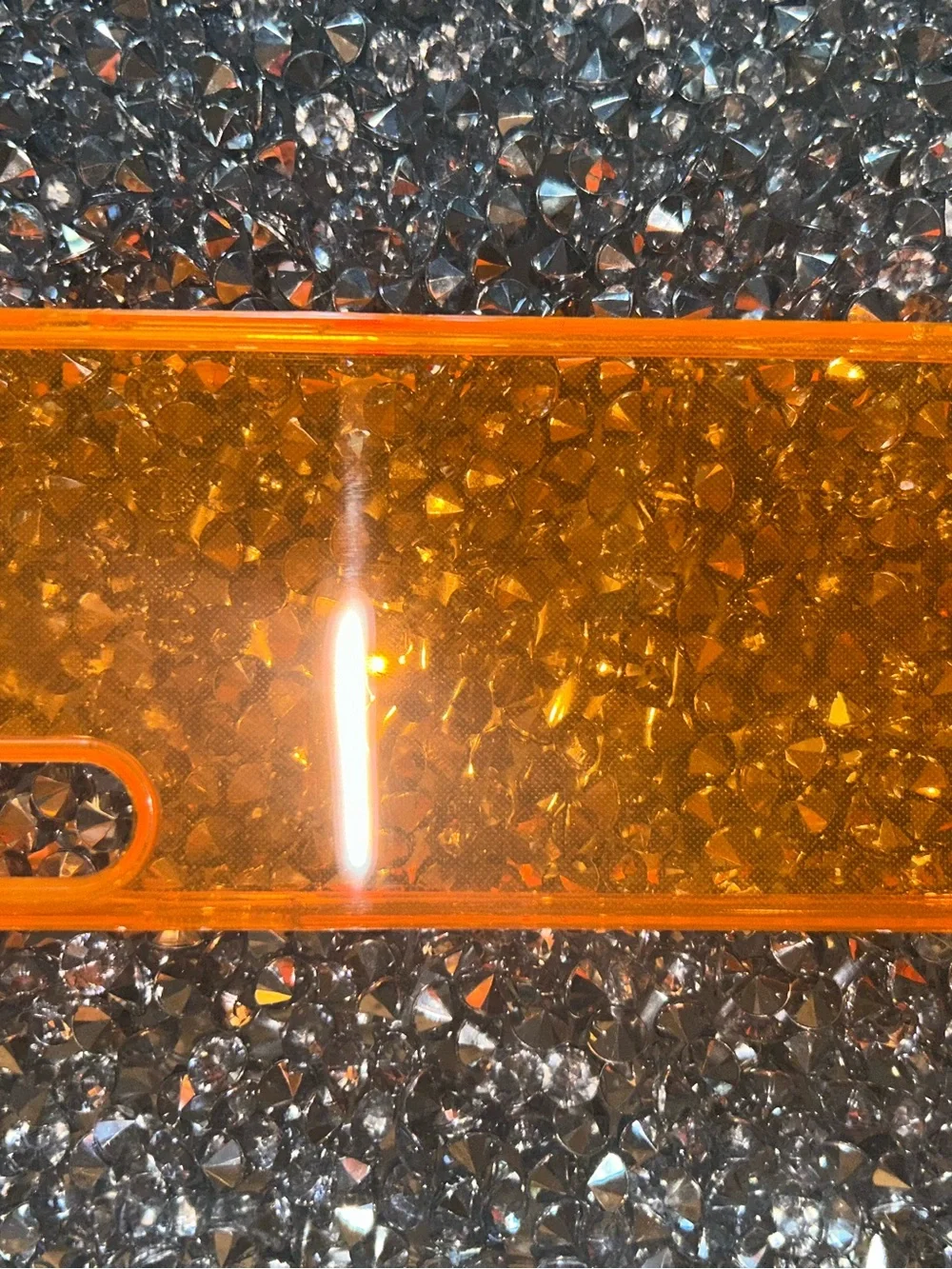 iPhone X/XS case Orange Clear Protective Phone Case - Unbranded
